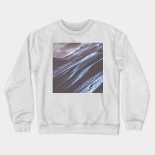 Blue Grey Mountains Oil Effects 5 Crewneck Sweatshirt